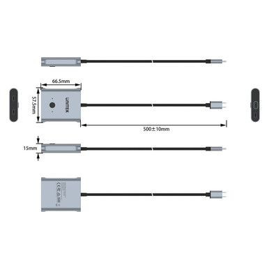 UNITEK USB-C Bi-directional Switch.