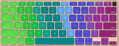 MacBook Air 13" (2020) A2179 Keyboard Cover Skin (Rainbow)