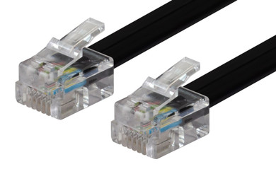 DYNAMIX 2m RJ12 to RJ12 Cable - 6C All pins connected straight through