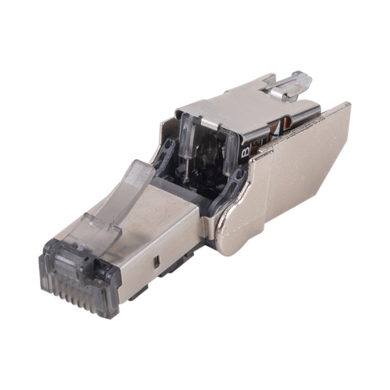 DYNAMIX RJ45 STP Cat6A 10G Tooless Flexible Plug. Works with both solid and stranded conductors 22~26AWG