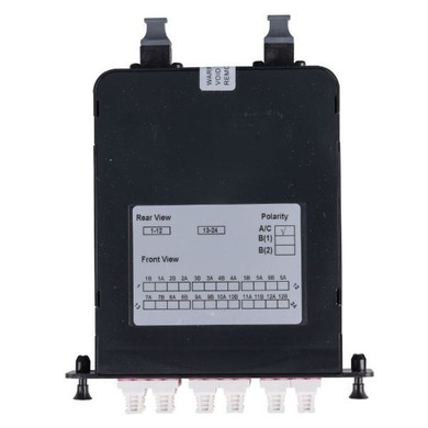DYNAMIX MPO SM 12 Port LC Duplex Single-mode 24 Fibre Cassette. POLARITY A/C. Made with ELITE Low Loss Connectors.