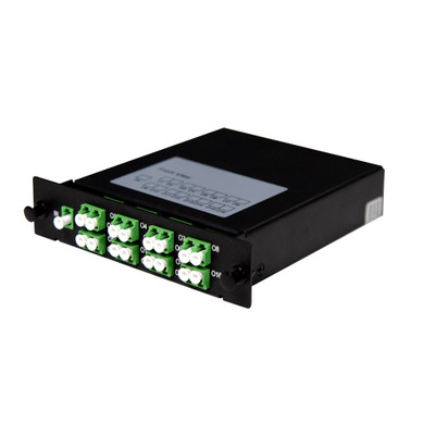 DYNAMIX PLC Fibre Optic 1:16 LC/APC Splitter Cassette Module. 1x IN & 16x Out. Designed for FTTx Deployments (GPON/BPON/EPON) - CATV - LAN - PON. 