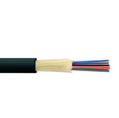 DYNAMIX 200m OM3 6 Core Multimode Tight Buffered Fibre Cable Roll. Indoor Outdoor Rated. Black ONFR Jacket