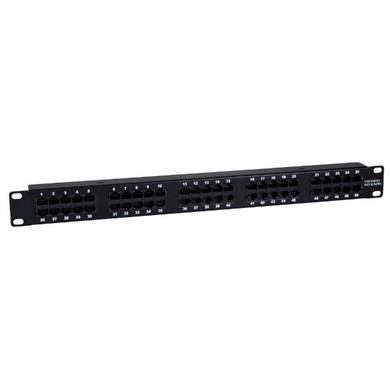 DYNAMIX 50 Port 19'' Voice Rated Patch Panel Unshielded. Cat3 Rated - Active pins 4 - 5 & 3 - 7