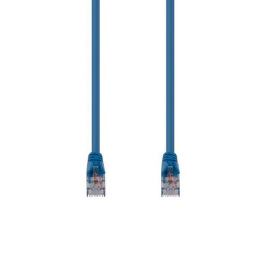 DYNAMIX 3m Cat6 Blue UTP Patch Lead (T568A Specification) 250MHz 24AWG Slimline Snagless Moulding with Unshielded Gold Plate Connector.