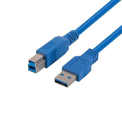 DYNAMIX 3m USB 3.0 USB-A Male to USB-B Male Cable. Colour Blue