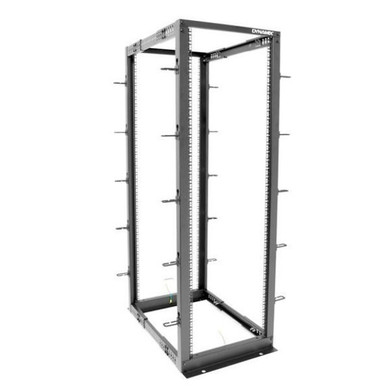 DYNAMIX 37U 4 Post Depth Adjustable Open Frame Rack. Depth Adjustment Range 692-1150mm. Height 1750mm. Width 600mm. Supplied in Flat Pack.