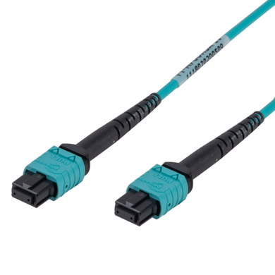 DYNAMIX 30M OM3 MPO ELITE Trunk Multimode Fibre Cable. POLARITY A Straight Through Cable. Made with ELITE Low Loss Female Connectors