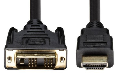 DYNAMIX 3m HDMI Male to DVI-D Male (18+1) Cable. Single Link Max Res: 1080P@60Hz, Bi-directional.