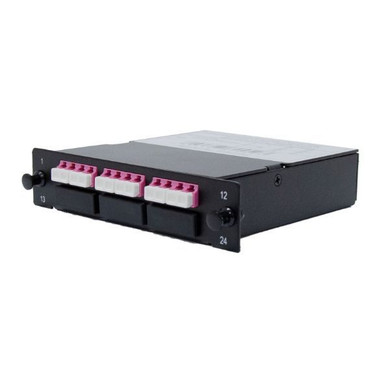 DYNAMIX MPO OM3/4 6 Port LC Duplex Multimode 12 Fibre Cassette. POLARITY A/C. Made with ELITE Low Loss Connectors.