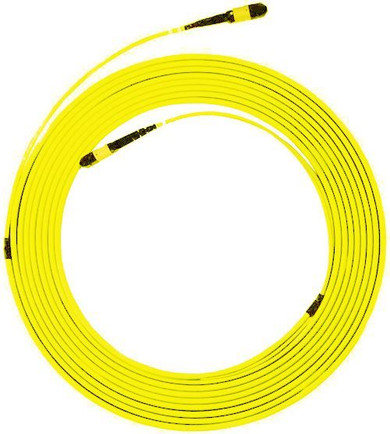 DYNAMIX 100M MPO APC ELITE Trunk Single-mode Fibre Cable. POLARITY C Crossed Trunk Cable Made with ELITE ELITE Low Loss Female Connectors
