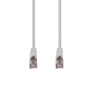 DYNAMIX 35m Cat6A S/FTP White Slimline Shielded 10G Patch Lead. 26AWG (Cat6 Augmented) 500MHz with Gold Plate Connectors.