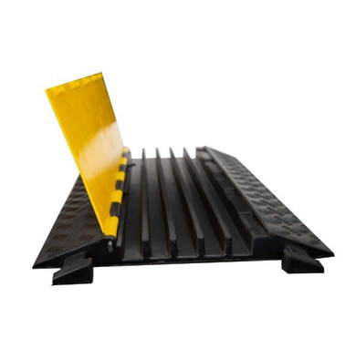 DYNAMIX 5-Channel Floor Cable Protector, Heavy Duty with Installation Lid. Outer Dims 910 x 500 x 50mm (LxWxH) Channel Dims 35 x 35mm, Weight 13Kg, Max load 10 Tons