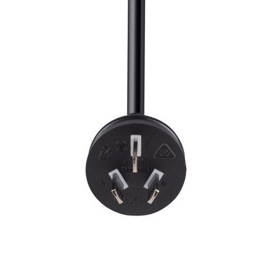 DYNAMIX 1M 3-Pin Plug to Bare End, 3 Core 1mm Cable, Black Colour, SAA Approved