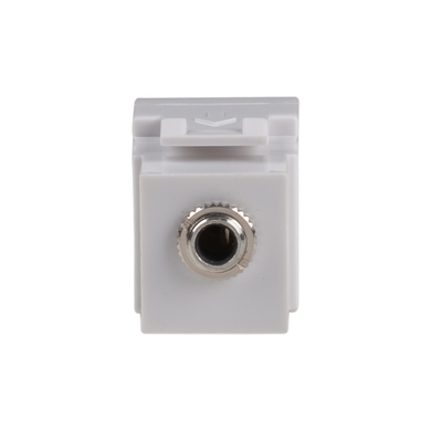DYNAMIX Keystone Stereo Socket for HWS range. White Colour.