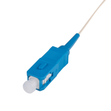 DYNAMIX 2M SC Pigtail G657A1 Single White, 900um Single-mode Fibre, Fibre, Tight Buffer LSZH Jacket