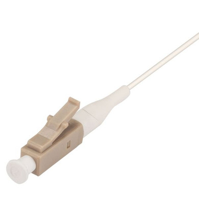 DYNAMIX 2M LC Pigtail OM1 1x Piece White, 62.5/900um Multimode Fibre, Tight Buffer LSZH Jacket
