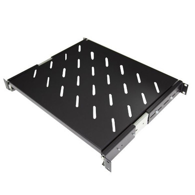 DYNAMIX Sliding Shelf 375mm Deep to fit 600mm Deep Cabinets. Max load: 20kg. Black Colour