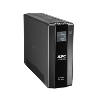 APC Back-UPS PRO Line Interactive 1600VA (960W) with AVR - 230V Input/Output. 8x IEC C14 Outlets. With Battery Backup & Surge Protect. LCD Display.