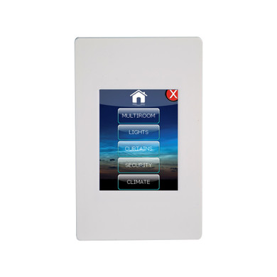AXIUM KPC NC 2.8'' LCD Capacitive Touchscreen Programmable LCD Keypad Swipe and Touch Control. Control IR and IP Devices. Portrait or Landscape Orientations. Fully Customizabe. Wall Cutout 46x53mm