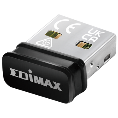 EDIMAX AC600 Wi-Fi 5 Dual Band Nano USB Adapter. Wireless 802.11b/g/n. Data Transfer Rate up to 433Mbps (5GHz) and 200Mbps* (2.4GHz) - WPA3-SAE (Personal) - WPA2 - WPA - WEP - 802.1x Encryption.
