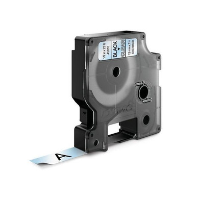 DYMO Genuine D1 Label Cassette Tape 12mm x 7M -  Black on Clear. Suitable for the LabelManager and LabelWriter Duo label makers