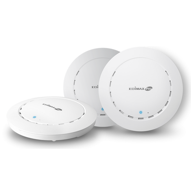 EDIMAX Office WiFi System for SMB. Easy setup - self-managed & pre-configured WiFi system. Secure & separated WiFi networks. Incl. 3x AC1300 APs pre-configured -