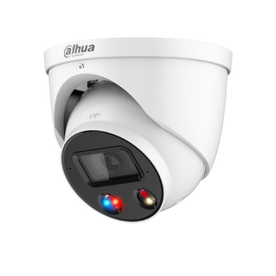 DAHUA 6MP Smart Dual Illumination Active Deterrence Fixed-focal Eyeball WizSense Network Camera. SMART H.264+/H.265+ - Sound & Light Alarm (Red & Blue Lights) WDR - 3D NR - HLC - BLC - Digital Watermarking.