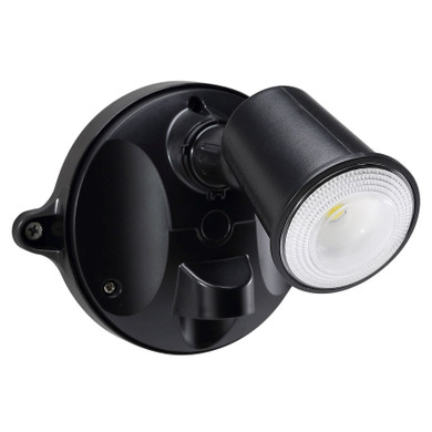 HOUSEWATCH 10W Single LED Spotlight IP54.1000 Lumens -Stainless Screws - Black Colour.