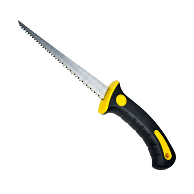 GOLDTOOL Plasterboard Saw with Ergonomic Handle for Safety - Durability & Comfort. Sharpened Tip for Easy Punching Through Plaster.