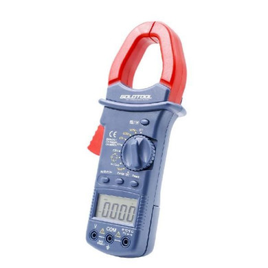 GOLDTOOL Rugged Clamp Meter Tester. Shock Resistant Plastic Case - Overload Protection - LED Display - AC: 0.1mV--750V - DC: 0.1V--1000V - AC: 10mA--1000A - Auto Power Off - Includes Battery & Testing Leads.