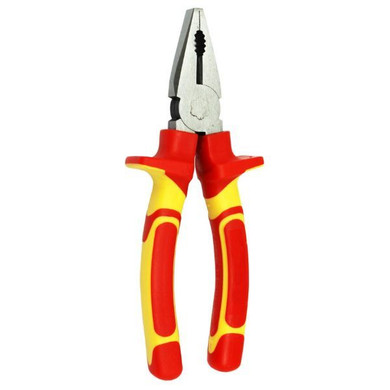 GOLDTOOL 175mm Insulated Wire Clamp Pliers. Large Shoulders to Protect Against Live Contacts. Rubber Easy Grip Handles for Greater Comfort. Red/Yellow Colour