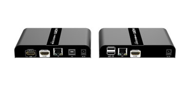 LENKENG 4K HDMI Extender with KVM Support Over Single CAT6/6A/7 Cable Mouse & Keyboard Extension via USB Extends up to 100m. Supports Max Res 4K@60Hz UHD. 1 to Many Connect.
