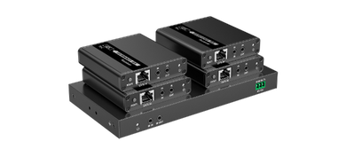 LENKENG 1-In-4-Out 4K@30Hz HDMI Extender. 1x HDMI in & 4x RJ45 out. Compatible with CAT6/6a/7 Cables - Transmit up to 70m - Plug & Play - Wall-mountable - Supports EDID -