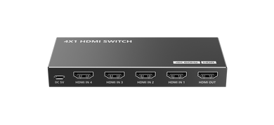 LENKENG 4K 4-In-1-Out HDMI HDR Switch. Support 12 bit full HD video - 3D video and 4K x 2K@30/60Hz ultra HD video. Compatible with HDMI 1.4 - HDMI 2.0 & HDCP 1.4 - HDCP 2.2. Includes Remote Control.