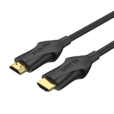 UNITEK 3m HDMI 2.1 Ultra High Speed Cable. Supports 8K 60Hz and 4K 120Hz resolution, 48Gbps high-speed Bandwidth. Supports Dynamic HDR. Gold Plated Connectors. Backwards Compatible. Black C11060BK-3M