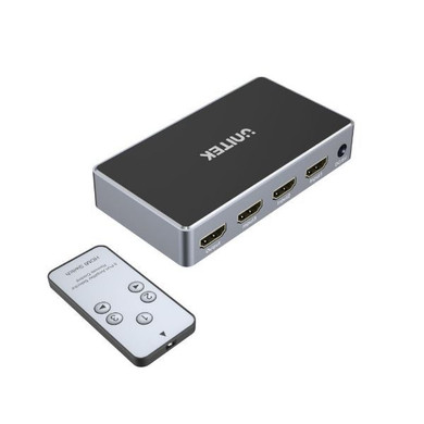 UNITEK 3-In-1-Out 4K HDMI 1.4b Switch. Supports up to 4K@30Hz (UHD) resolution (3840 x 2160) and Compatible for 480p - 720p - 1080i - 1080p. Remote Inlcuded.