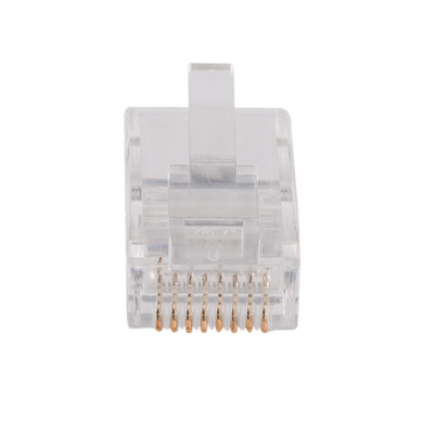 DYNAMIX Cat6 RJ45 Plug 20pc Bag, 8P8C 2 Piece Modular Plug (Rounded Solid). 50 micron