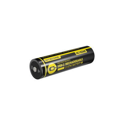 Nitecore Li-Ion Usb Type C Rechargeable Battery 18650 (2600Mah)