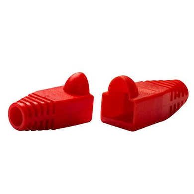 DYNAMIX RED RJ45 Strain Relief Boot (6.0mm Outside Diameter). 20pk bag.