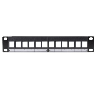 DYNAMIX 10'' 12 Port Unloaded Keystone Panel