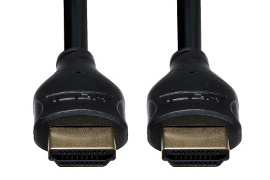 DYNAMIX 0.5m HDMI 10Gbs Slimline High-Speed Cable with Ethernet. Max Res: 4K2K@24/30Hz (3840x2160) 8 Audio channels. 8bit colour depth. Supports CEC, 3D, ARC, Ethernet.