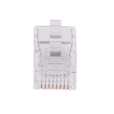 DYNAMIX RJ45 Plug 20pc Bag, 8P8C Modular Plug (Flat, Stranded). 50 micron