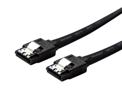 DYNAMIX 0.2m SATA 6Gbs Data Cable with Latch. Black colour