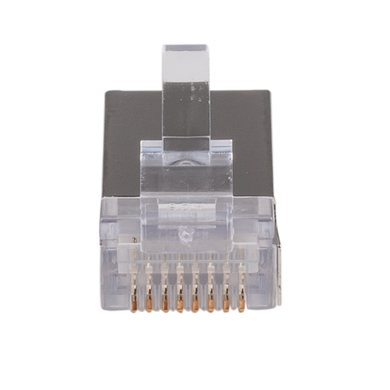DYNAMIX Cat6 RJ45 20pc Bag, 8P8C Modular Plug 15U'' with insert. (Stranded-Shielded-Round)
