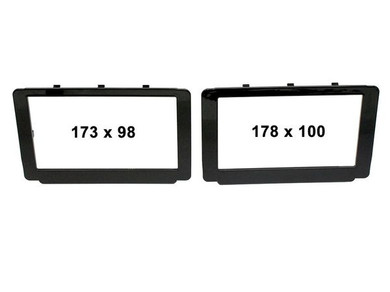 Fitting Kit Toyota Hilux Frames 2015 - 2018 Double Din (Gloss Black)