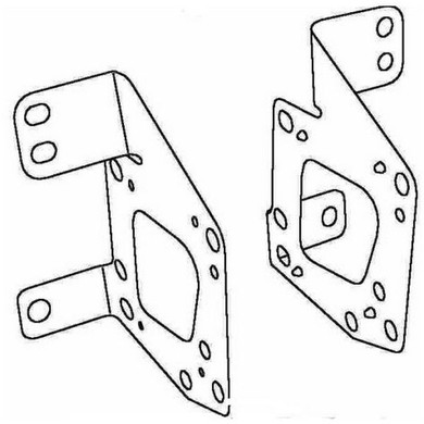 Radio Brackets Toyota Will (V1) 2001/00 > 12/01 Side Mount Bkts.