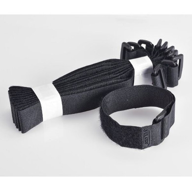 VELCRO VELSTRAP 300mm x 25mm. Reusable Self-Engaging High Strength Strap. Utilising a Buckle for Optimum Tensioning. Fast & Easy Engagement & Release. Easy Cable Management. Sold Per Strap. Black