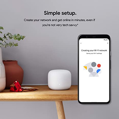 Google Nest Wi-Fi Router and 2 Points (3 Pack)  Snow