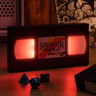 Stranger Things VHS Tape Logo Light